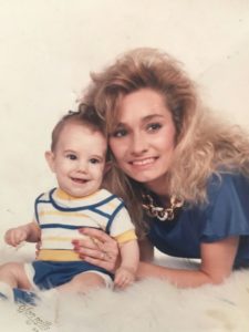 Photo of Cindy with her son, Christian.