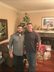 Photo of Christian and his father Joe.