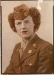 Photo: Donna's mother, Women’s Army Corps.