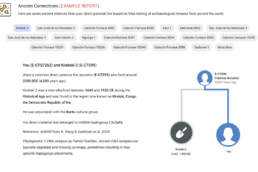 Ancient Connections Sample Report from FamilyTreeDNA Discover