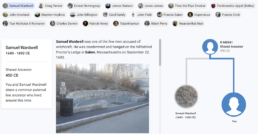 You can see if you're related to an accused with with Discover! See if Samuel Wardwell is one of your connections.