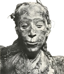 Mummified remains of Thuya, noblewoman and priestess of ancient Egypt