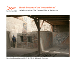 Excavation site of the Lady of Cao’s tomb within the Huaca Cao Viejo temple, Peru