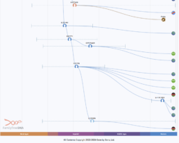 FamilyTreeDNA Discover Time Tree for haplogroup E-FTC600 showing Sherman McRae's paternal connection to Zimbu and related African lineage branches