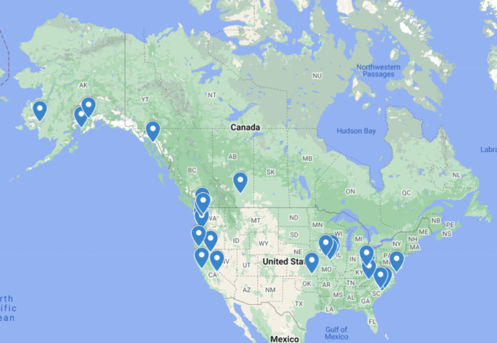 Figure 2: 1732-2023 - Where Me and My Direct Perkins Ancestors Have Lived