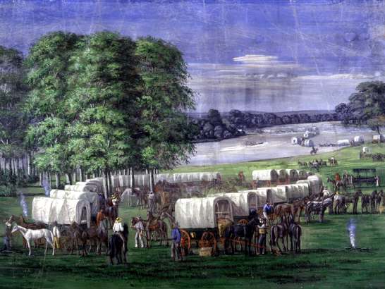 Pioneers Crossing the Plains of Nebraska - The Pioneer Trek From Missouri to Salt Lake Valley