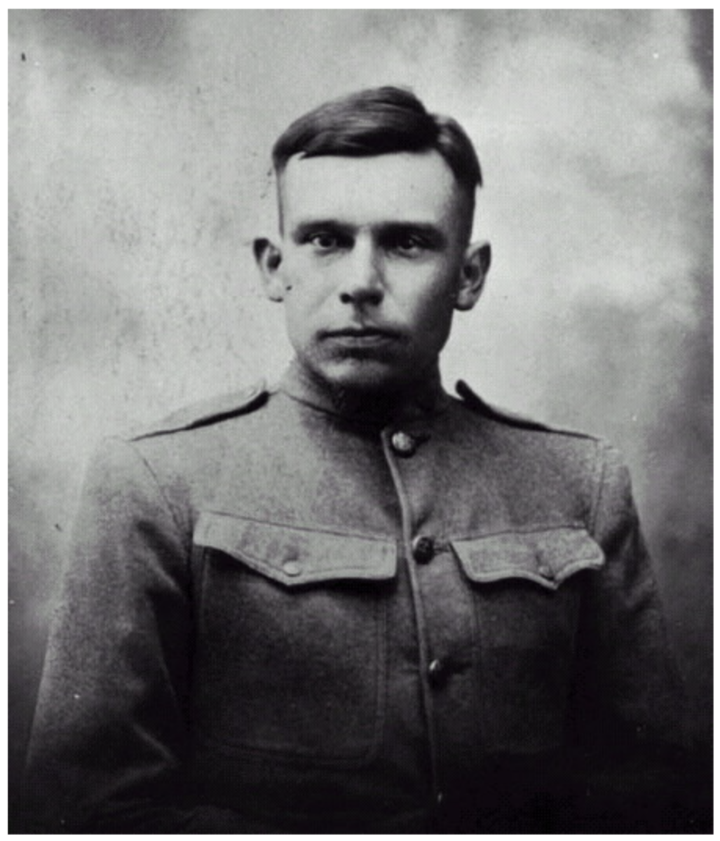 Joel Bryant Cloud in his World War I Army uniform.