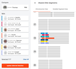 The Chromosome Browser shows where your DNA matches share segments with you across your chromosomes, allowing you to visually compare overlapping DNA.