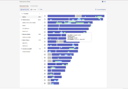 Chromosome Painter showing selected DNA segment with popup displaying population, chromosome, and segment details