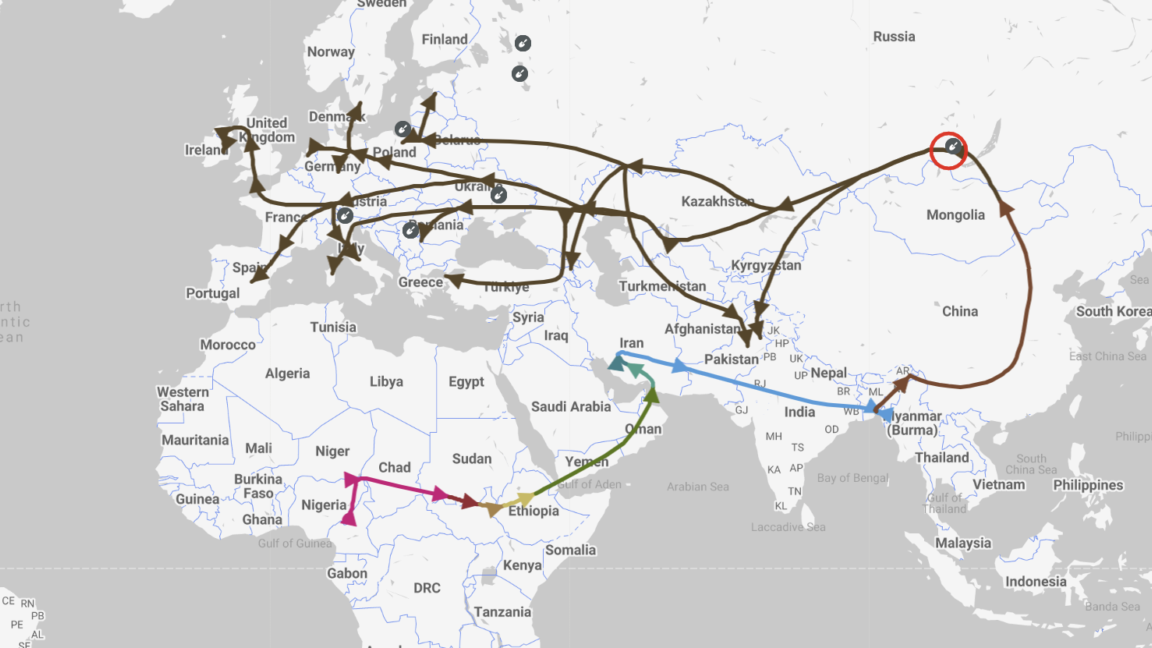 Y Haplogroup Map Geographical Distribution Of Y Haplogroups. (a)