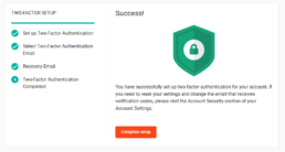 Finish 2FA setup and secure your FamilyTreeDNA account by completing the final step to protect DNA results.