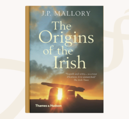 Cover of Origins of the Irish by J.P. Mallory, featured in FamilyTreeDNA’s genealogy books gift guide.