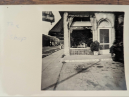Historic photo of Joseph Todd Woods’ flower shop in Dallas, an ancestor of Katy Rowe-Schurwanz.