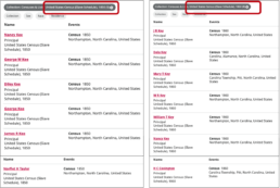 White Kee family members listed as enslavers in the 1850 and 1860 slave schedules, Northampton County NC