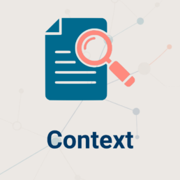 Context icon with document and magnifying glass for adoptee DNA results