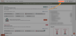 FamilyTreeDNA dashboard with the Add Ons and Upgrades button highlighted